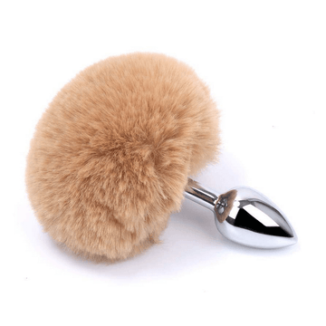 Rabbit Tail Anal Plugs / Anal Sex Butt Plugs Toys / Erotic Metal Toys - EVE's SECRETS